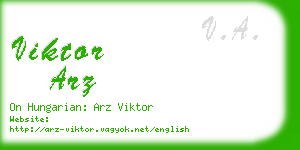 viktor arz business card